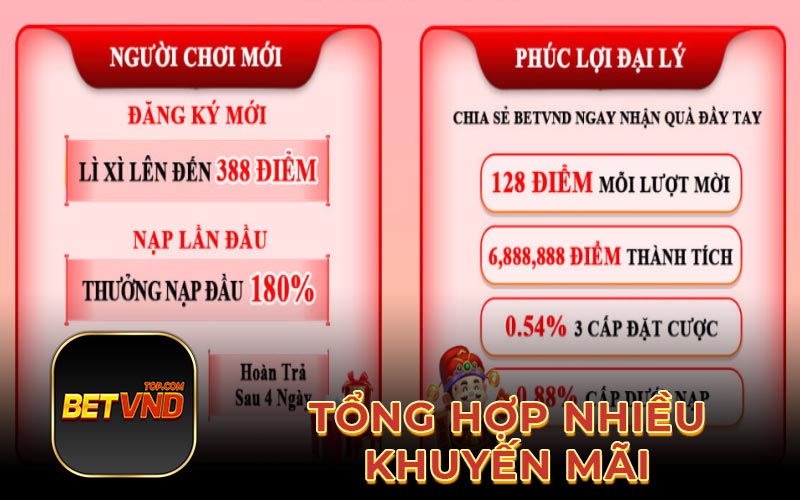 Tổng hợp nhiều khuyến mãi